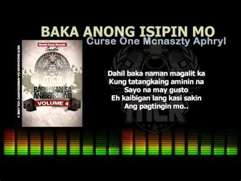 baka anong isipin mo by curse one lyrics